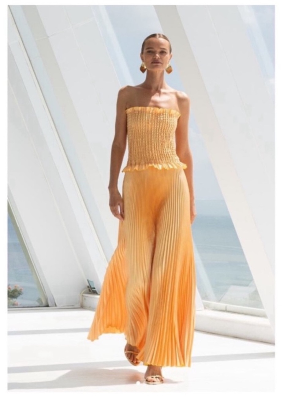 L'IDÉE Maya Strapless Pleated Maxi Dress AU14/US10 - Picture 3 of 7